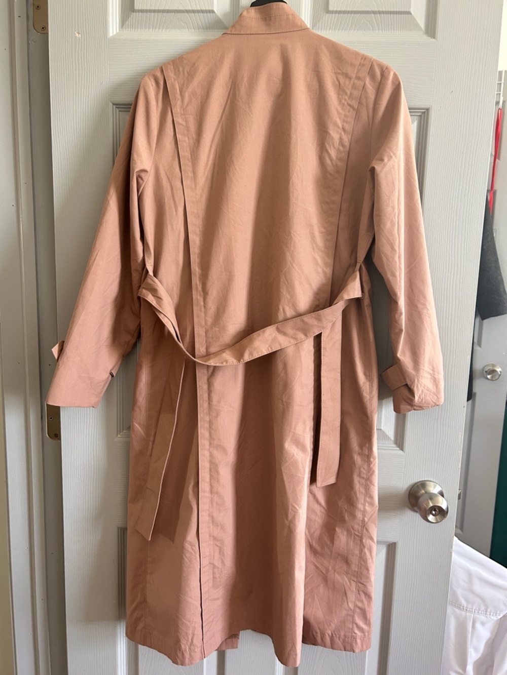 London Fog Petite Dusty Rose Button-Front Coat - Picture 3 of 5